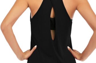 50% OFF ICTIVE Womens Cross Backless Workout Tops