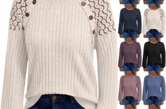 50% OFF Sweaters for Women UK Fall Winter Long Sleeve Knitted Jumpers