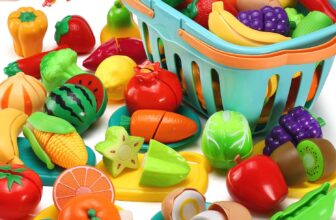 Save 50% on 35 Item Cutting Play Food Toy for Kids Kitchen Pretend,
