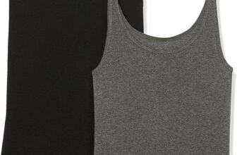 Only £6.62, Pack of 2 Amazon Essentials Women’s Slim-Fit Thin-Strap Tank Top