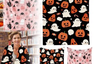 50% OFF Flannel Blanket Halloween Throw Blankets for Bedroom Living Room