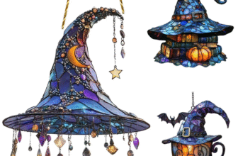 Halloween Hanging Ornament Acrylic Witch Hat Hanging Decor