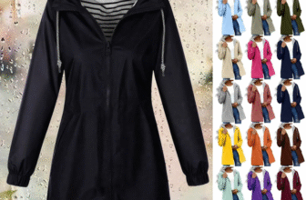 Womens Waterproof Jacket Lightweight Warm FashionTrench Coat