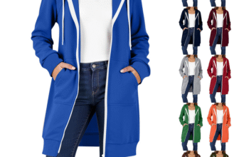 Womens Cardigans Zip up Ladies Plain Hoodies