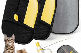 2pc Pet Hair Removal Glove with Brush