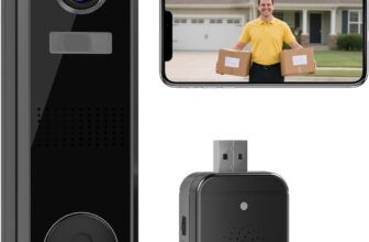 50% OFF Video Doorbell Camera Wireless with Ringer Chime, 2K HD Door Bell Camera, Battery Operated, Smart Motion Detection, Night Vision, 2-Way Audio, Only Support Cloud Storage,2.4G WiFi, Works with Alexa
