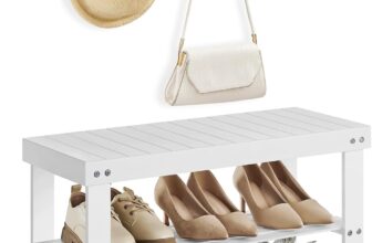 50% OFF SONGMICS Coat Rack Shoe Bench Set, Hall Tree with Bench,