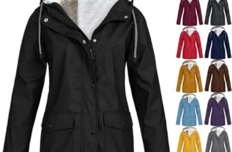 Women Waterproof Jacket Fleece Lined Jacket