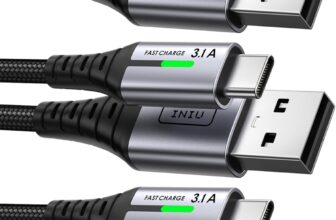 INIU USB C Charger Cable 3.1A Fast Charging