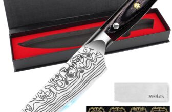 40% OFF MOSFiATA Chef Knife, 6 Inch Sharp Kitchen Knife High Carbon German EN1.4116 Stainless Steel Cooking Knife, Chopping Knife Kitchen Knives with Ergonomic Handle, Gift Box