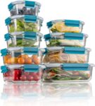 30% OFF Glass Food Storage Containers with Lids – Oven, Microwave & Freezer Safe – Borosilicate Meal Prep Boxes – BPA-Free, Leakproof & Stackable – Set of 9