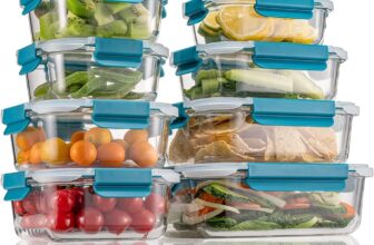 30% OFF Glass Food Storage Containers with Lids – Oven, Microwave & Freezer Safe – Borosilicate Meal Prep Boxes – BPA-Free, Leakproof & Stackable – Set of 9