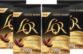 42% OFF L’OR Classique Coffee Beans 200g Intensity 6 (4 x 200g, 800g Total)