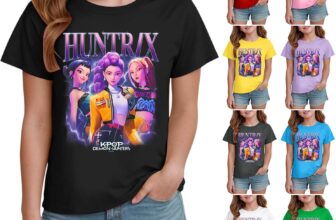 50% OFF Shirt for Girls Kids Top Graphic T-Shirt Tops Vintage Y2k Hip Hop Graphic Shirts Fashion Clothing Outfits for Halloween Cosplay Dress Up Tops