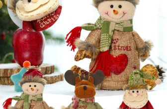 Christmas Gifts Doll Bags Zipper Design,Snowman Santa Claus Present Bag