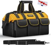 50% OFF WINHUNT Heavy Duty Tool Bag with Adjustable Shoulder Strap, Waterproof Wide Open Mouth Tools Storage Organiser, 15 Inch, Yellow