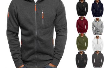 50% OFF Fashion Hoodies For Men UK Stylish Mens Zip Up Hoodie