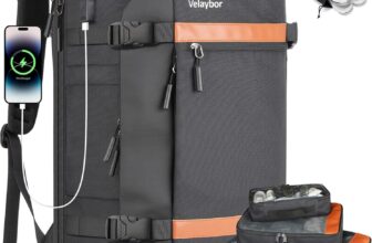 Velaybor 42L Travel Backpack with 4 Packing Cubes, Flight Approved Carry-