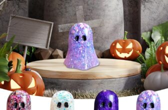 Luminous Small Little Resin Ghost Figurines, Halloween Resin Ornaments
