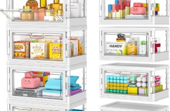33% OFF StowBin 8 Pack Stackable Storage Boxes with Lid