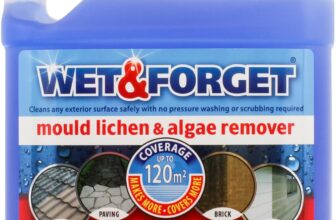 55% OFF Wet & Forget Mould, Lichen & Algae Remover, Outdoor Patio Cleaner, Black Spot Remover, Bleach Free, 2L