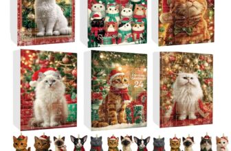 Cat Lovers Advent Calendar 2025 with 24 Different Breeds,Christmas Cat Jigsaw Puzzles,Cat Figurine Pendant Christmas Tree Decor