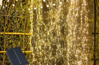 50% OFF Gresonic Solar Waterfall Fairy Lights