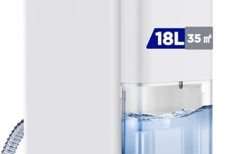 EasyAcc ® 18L/Day Compressor Dehumidifier – Energy Efficient with Dry Laundry Mode