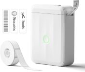 Limited Time Offer! NIIMBOT D110 Mini Label Maker with 1 Roll White Label Paper