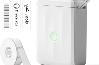 Limited Time Offer! NIIMBOT D110 Mini Label Maker with 1 Roll White Label Paper