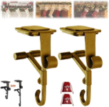 Fireplace Stocking Garland Hanger, 2 in 1 Fireplace Stocking and Garland Hanger – No Drill