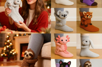 3D Knit Animal Socks Cotton Funny Novelty Hand Crocheted Socks Gifts