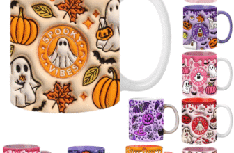 Halloween Decorations Novelty Colourful Pastel Print Halloween Mug