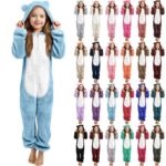 50% OFF Girls Hooded Fleece Pyjamas