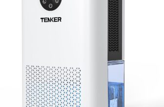 TENKER Dehumidifier, 2.2L (77 OZ) Water Tank Dehumidifiers for Home