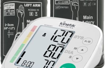 67% OFF Kinetik Wellbeing Advanced Blood Pressure Monitor – Used by the NHS – Fully Automatic Upper Arm Blood Pressure Machine with Universal & XL Cuffs (22-42cm, 40-52cm), Digital Sphygmomanometer Tester Kit
