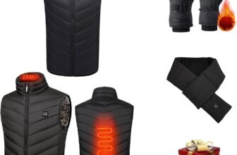 Heated Gilet for Women,Full Zip Stand Collar Heat Vest USB Charging Electric Heating Jackets 2 Heated Zone