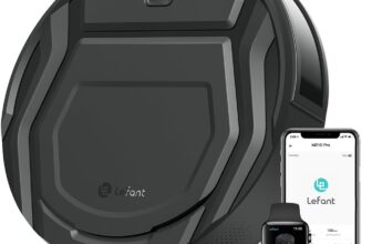 75% OFF Lefant M210P Robot Vacuum Cleaner, Small Robot 7.8cm Thin 28cm DIA,Ideal for Pet Hair