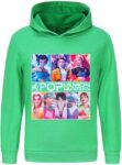 K pop Demon Hunters Girls Hoodie Boys Rumi Mira Zoey Anime Kids Pullover Sweatshirt Top k p-o- p Merch Huntrix Hip Hop Cartoon Print Sweatshirt
