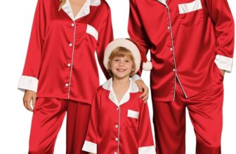 Matching Family Pajamas Set Christmas Sleepwear Long Sleeve PJs Xmas Festival Party Holiday Nightwear Dad Mom Adults Kids Baby