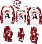 Christmas Pyjamas Family A-Z Letter Alphabet Christmas Pajamas Set