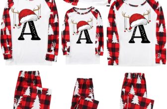 Christmas Pyjamas Family A-Z Letter Alphabet Christmas Pajamas Set