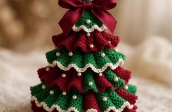 DIY Crochet Christmas Tree Kit Handcraft Christmas Decorations for Beginners