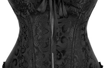 Corset Tops for Women UK Ladies Lace Up Boned Overbust Vintage Bridal Lingerie Shapewear Halloween Gothic Underbust Bodysuit Costumes Plus Size Wedding Cosplay Jacquard Bustier Lingerie Bodyshaper