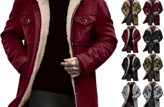 Winter Jackets for Men UK Work Long Coats with Flap Pockets Hooded Trucker Jacket