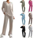 50% OFF Womens 2 Piece Cozy Outfits Loungewear Ninjas in Pyjamas
