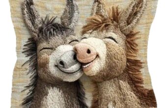 50% OFF Cute Animal Print Pillow Cover, Animal Embroidery Cushion Case