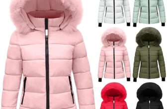 Winter Jackets For Women Uk Quilted Down Mid-Lenght Puffer Coats Ladies Lightweight Waterproof Jacket With Hood Plus Size Slim Trench Coat Warm Outwear Full Zip Parka Coat With Zipper Pockets
