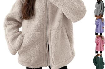 50% OFF Solid Full Zip Teddy Fleece Jacket Women Fluffy Coats Sale