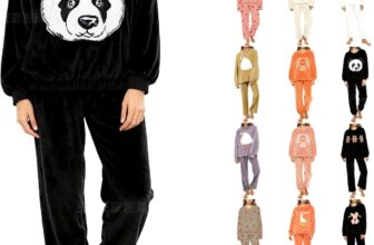 Womens Fleece Pyjamas Sets Long Sleeve Winter Warm Pjs